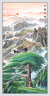 玄关画万里长城
