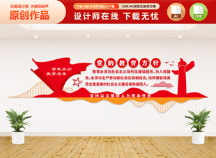 党的教育方针文化墙