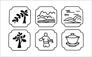 自然风景与器物图标集