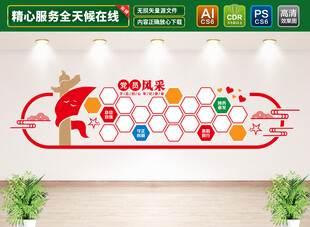 党员风采文化墙