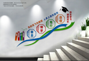 学校楼梯文化墙