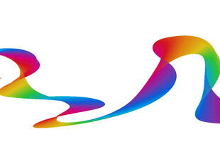 多彩流线动感图案设计