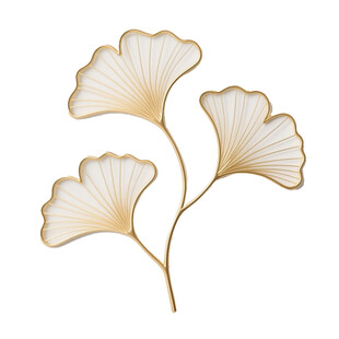 金色银杏叶装饰图案