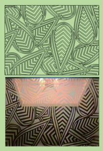 芭蕉几何叶脉图案纹理