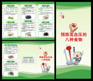高血压日三折页