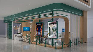 现代风格室内店铺展示区