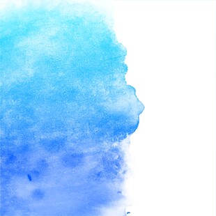 蓝色水彩晕染背景图