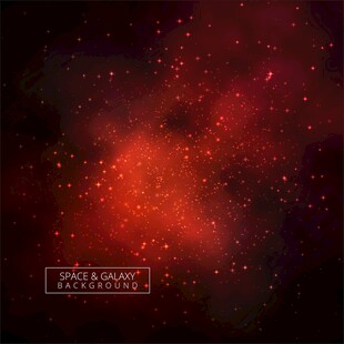 神秘红色星云景观