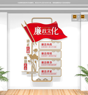 竖版廉政文化墙