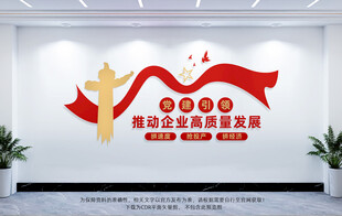 推动企业高质量发展文化墙