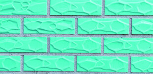 浅绿色砖块纹理背景图