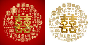 金龙金凤百喜图