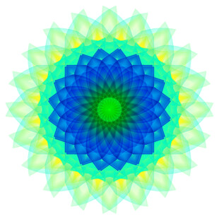 绚丽多彩的几何花纹图案