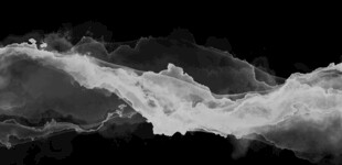 黑夜中的汹涌云海