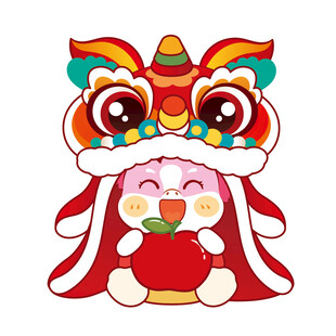 萌马扮麒麟喜庆迎新春