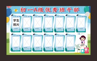 初中优秀班干部宣传栏