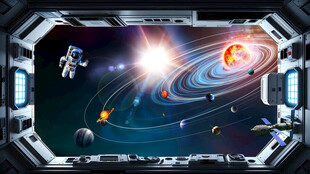 宇宙星空太空舱