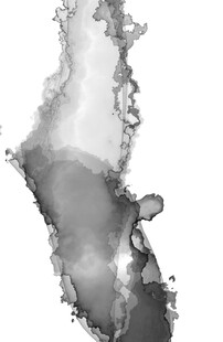 水墨风格飞溅效果画面