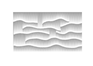 立体波浪状艺术浮雕图案