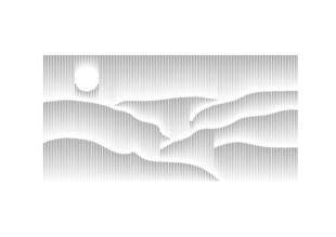 山川月色艺术图景