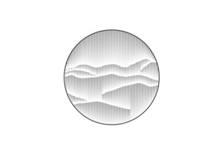 椭圆山水纹理图案