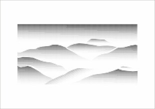 简约水墨风山峦图案