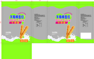 卡通风格食品包装设计图