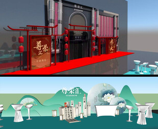 国风美陈宫阙门