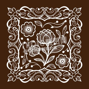 矢量底纹花纹边框