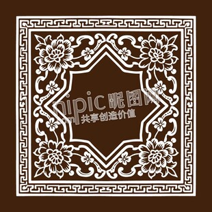 中式传统花纹边框