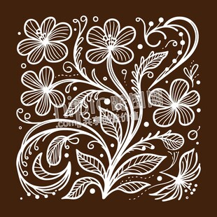 手绘花卉花纹图案