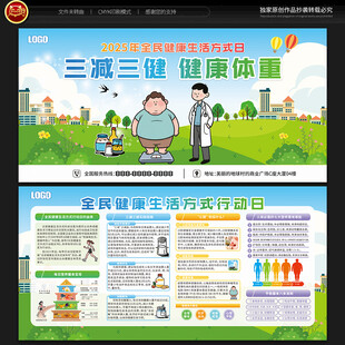 全民健康生活方式日宣传栏