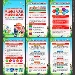 网络安全展板