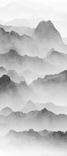 水墨山水云雾图