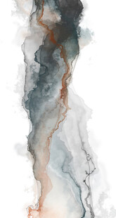 水墨抽象线条艺术画作