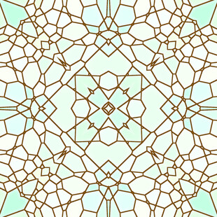 几何图案彩色玻璃纹理