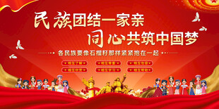 民族团结标语宣传背景