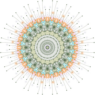 绚丽曼陀罗图案