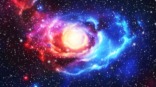 绚丽螺旋星系星空旋涡软膜天花