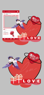 七夕美陈雕塑打卡