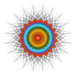 绚丽多彩的抽象几何图案
