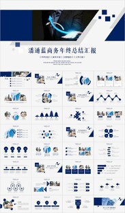 潘通蓝工作总结工作计划PPT