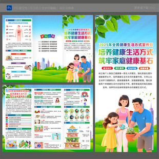 2025全民健康生活方式日折页