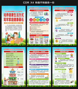 全民健康生活方式日海报