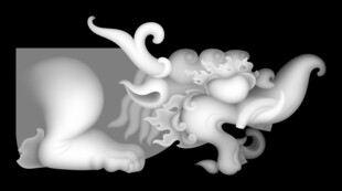 中式神兽雕塑造型设计