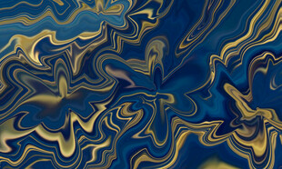 蓝金流动抽象纹理图案