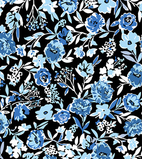 蓝白花卉图案 精致又典雅