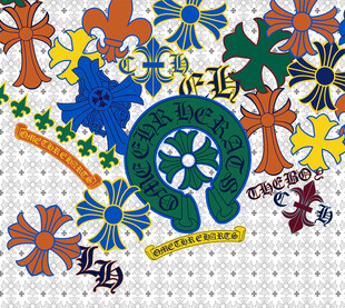 多彩刺绣图案装饰设计