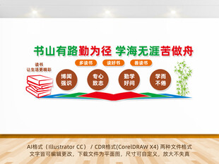 校园读书文化墙