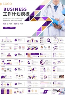 紫色大气医美整形发布会PPT